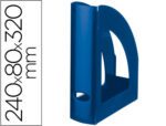 Porta Revistas Liderpapel Plastico Azul Opaco