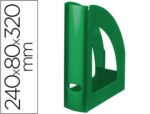 Porta Revistas Liderpapel Plastico Verde Opaco