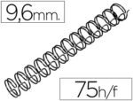 Espiral GBC Preta Modelo Wire 3:1 9,6 mm. N.6 com capacidade para 75 folhas.