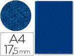 Capa de Encadernação Channel rígida. Cor azul, lombada 17,5 mm. capacidade 175 folhas.