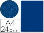 Capa de Encadernação Channel rígida. Cor azul, lombada 24,5mm. capacidade 245 folhas.