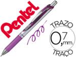 Roller Pentel Energel Bl77 0,7 mm., rectrátil. Cor violeta.