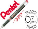 Roller Pentel K227. Cor vermelho.