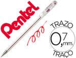 Esferográfica Pentel Bk77, cor vermelho.