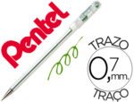 Esferográfica Pentel Bk77, cor verde.