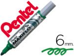 Marcador Pentel Mwl5M para quadro branco Maxiflo, cor verde.