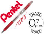 Blister Esferográfica Pentel Bk101. Uma unidade, cor vermelho.