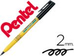 Marcador Pentel Nm10 para tecido, cor preto.