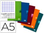 Caderno Escolar Liderpapel Scriptus. Com 48 folhas, formato A5, quadrículado de 6 mm. Papel 90 grs.