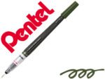 Pincel Com Tinta A Base De Água Pentel Gfl Verde Azeitona Ponta De Nylon Portátil Com Tampa