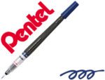 Pincel Com Tinta A Base De Água Pentel Gfl Azul Metálico Ponta De Nylon Portátil Com Tampa Recarregavel