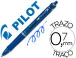 Esferográfica Pilot Acroball, cor azul tinta óleo, ponta de esfera de 1,0 mm. retrátil.