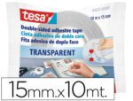 Fita dupla face Tesa, medida 10 Mt. X 15mm.
