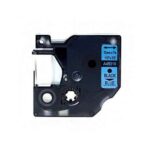 Fita Genérica p/ Rotuladora Dymo S0720560 Preto/Azul