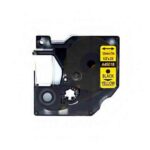 Fita Genérica p/ Rotuladora Dymo S0720580 Preto/Amarelo