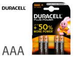 Pilha Duracell Alcalina Plus Aaa Blister Com 4 Unidades