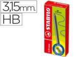 Minas de Grafite Stabilo easy ergo Hb de 3,15 mm. Caixa com 6 minas.