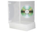 Caixa para Dvd Q-Connect transparente. Pack de 5 unidades.
