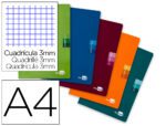 Caderno Escolar Liderpapel Scriptus. Com 48 folhas, formato A4, quadrículado de 3 mm. Papel 90 grs. com margem.