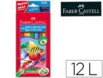 Lápis de cor Faber-Castell, águarelaveis, com 12 sortidos