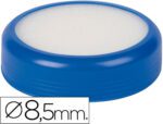 esponjeira Q-Connect, base 8,5 cm. Cor azul.