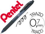 Roller Pentel Energel Bl107, 0,7mm. Cor preto.