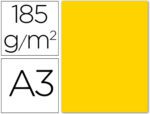 Cartolina Guarro, formato A3, gramagem 185 grs. Pack de 50 folhas. Cor gualda