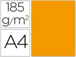 Cartolina Guarro, formato A4, 185 grs. Pack de 50 folhas. Cor tangerina