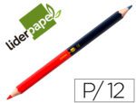 Lápis de Cor Liderpapel Jumbo, bicolor.
