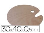 Paleta de Madeira Artist ovalada formato 30X 40X 0,05 cm.