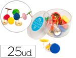Pioneses Liderpapel Plastificadas Caixa De 25 Unidades Cores Sortidas