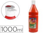 Guache Líquido Jovi 1000 ml., cor vermelho.