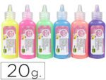 Cola Purpurina Liderpapel Fantasia Cores Metalicas Pastel Frasco De 20 Gr