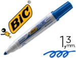 Marcador Bic Velleda para quadro branco, ponta redonda 1,3 mm., cor azul.