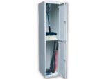 Armário Metálico Ar Storage, com duas portas + chave 50X180X30. Cor cinza.