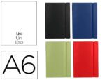 Livro Apontamentos Liderpapel liso. Formato A6. Cores sortidas..