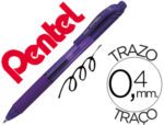 Roller Pentel Energel Bl107, 0,7mm. Cor violeta.