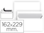 Envelope Liderpapel C5, cor branco, formato 162X229 mm. Tira de silicone, pack de 25 unidades.