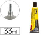Cola Multifunções Uhu Power transparente. Tubo com 33 ml.