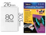 Bolsa De Plastificar Fellowes Brilho Din A4 80 Microns Pack 25 Unidades