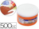 Pintura a Dedos Jovi 500 ml., cor laranja.