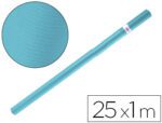 Papel Kraft Liderpapel Rolo Azul Turquesa 25X1 Mt 65 Gr