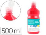 Guache Escolar Liderpapel 500 ml., cor vermelho escarlate.