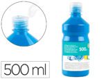 Guache Escolar Liderpapel 500 ml., cor azul cyan.