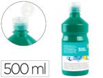 Guache Escolar Liderpapel 500 ml., cor verde escuro.