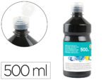 Guache Escolar Liderpapel 500 ml., cor preto.