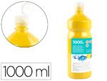 Guache Escolar Liderpapel 1000 ml., cor amarelo primário.