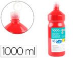 Guache Escolar Liderpapel 1000 ml., cor vermelho.