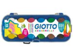 Águarela Giotto. Com 12 cores,. Estojo com plástico.