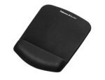 Tapete para Rato Fellowes com Apoio de Pulsos Plush Touch Foam. Cor preto.